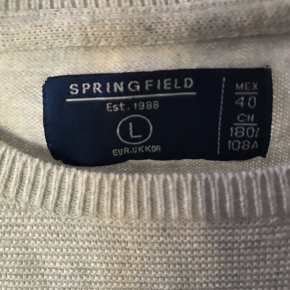 Men’s knit Springfield sweater size L - Picture 3 of 6
